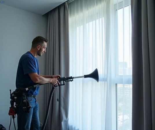 Professional drapes cleaning process tools Matty Curtain Cleaning lake-heights-nsw
