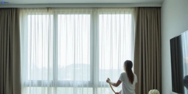 Delicate sheer drape cleaning lake-heights-nsw Matty Curtain Cleaning