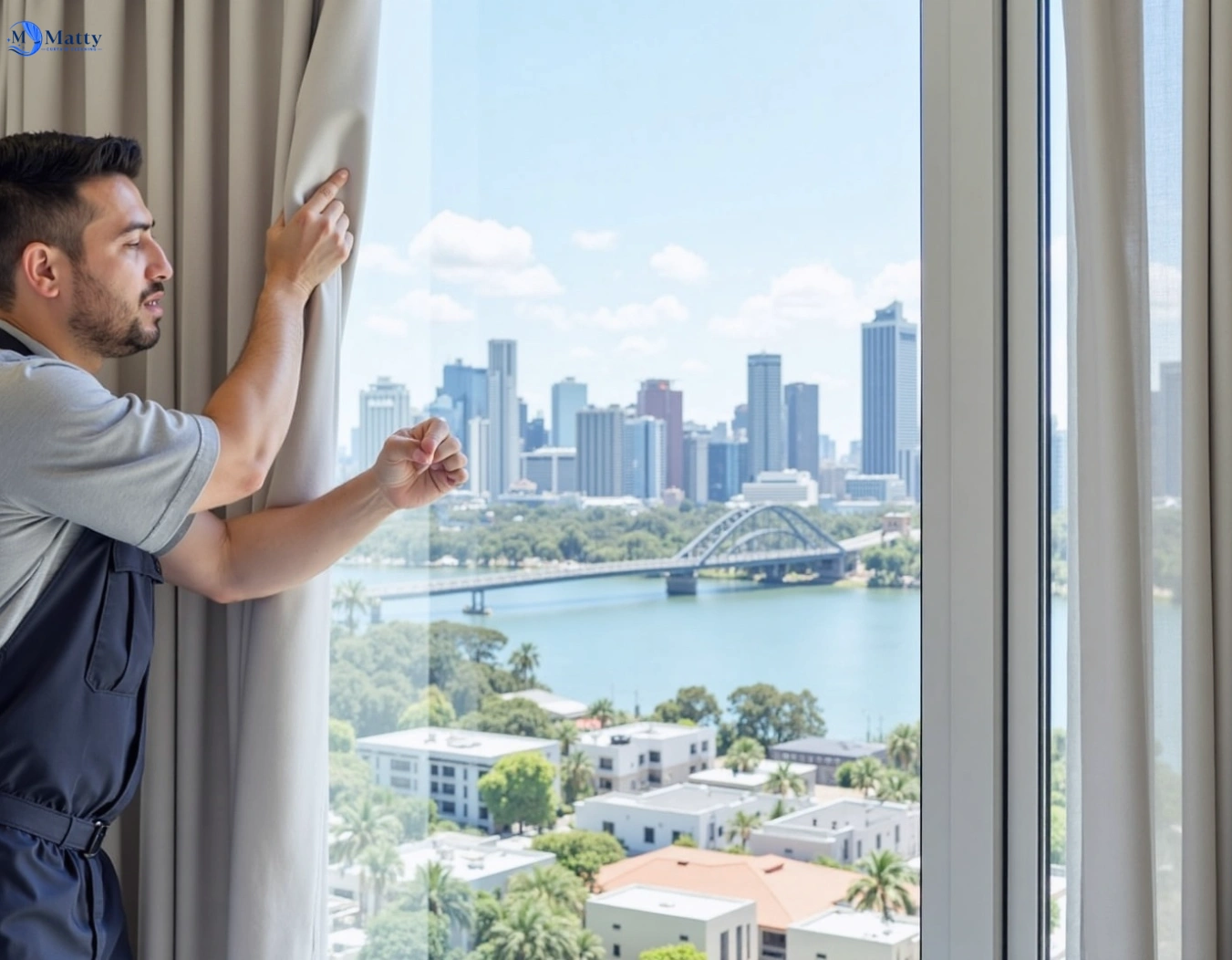 Professional curtain steam cleaning service lake-heights-nsw QLD by Matty Curtain Cleaning